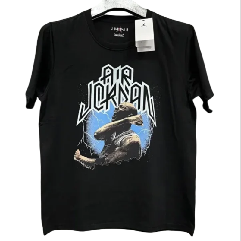 T281 Jordan Black High Quality Casual T-Shirt