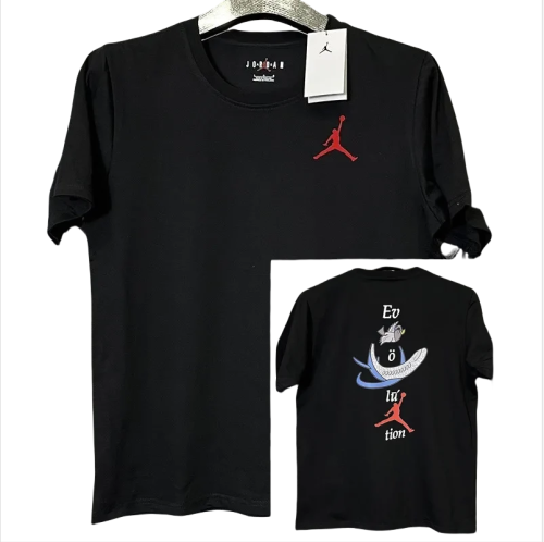 T274 Jordan Black High Quality Casual T-Shirt