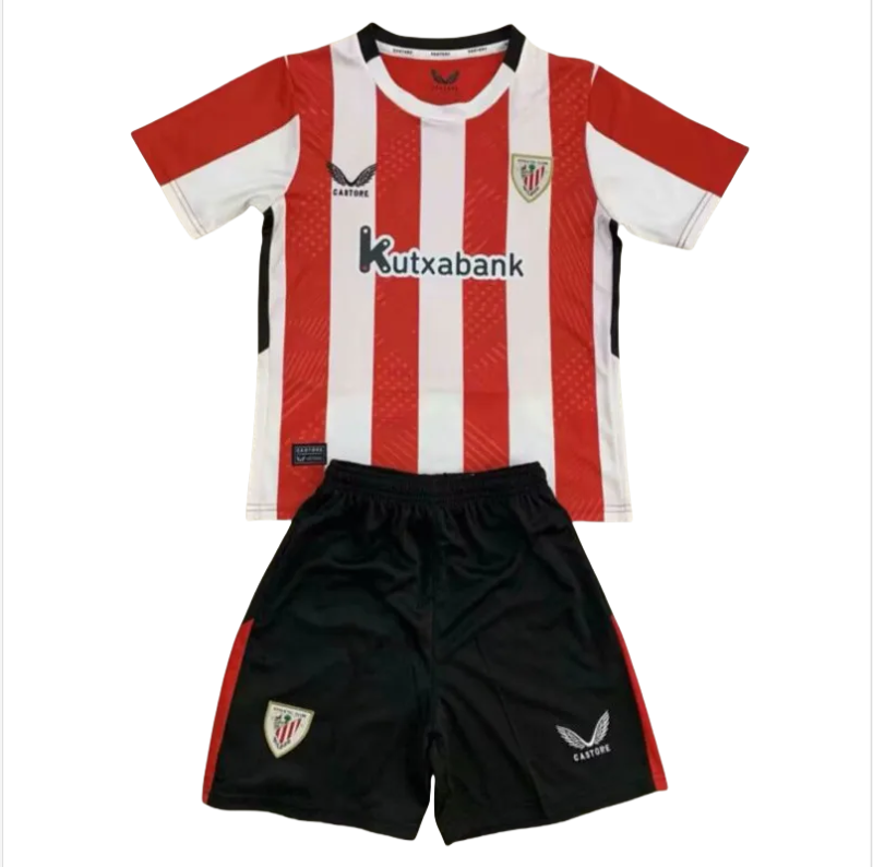 24-25 Bilbao Home Kids Soccer Jersey