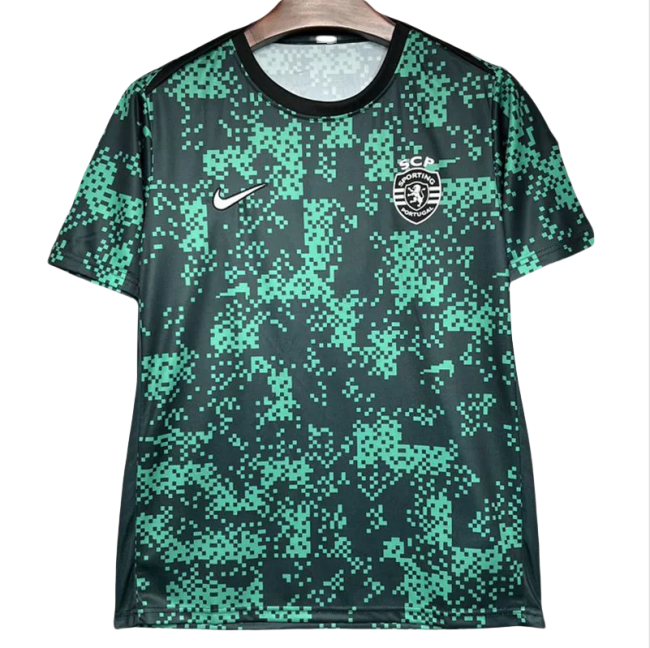 24-25 Sporting Lisbon Green Black Training shirts