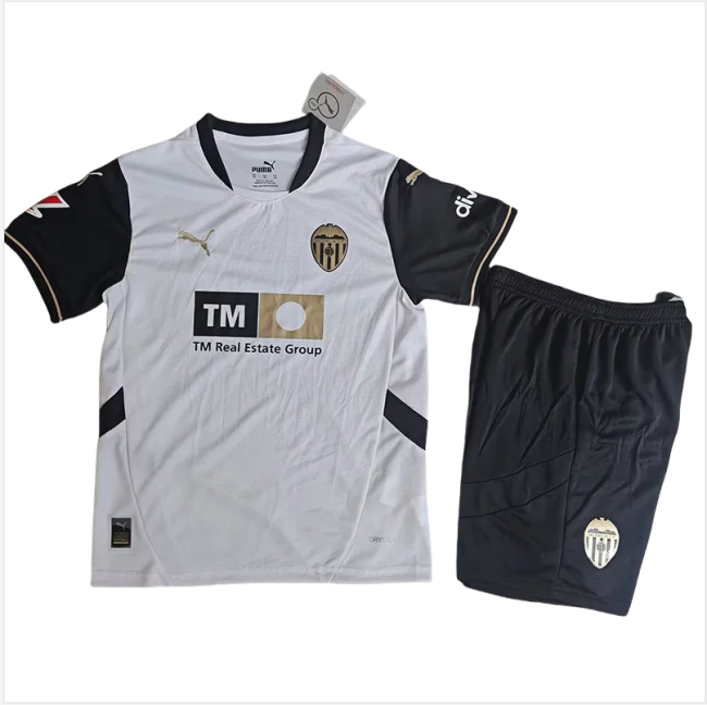 24-25 Valencia Home Kids Soccer Jersey