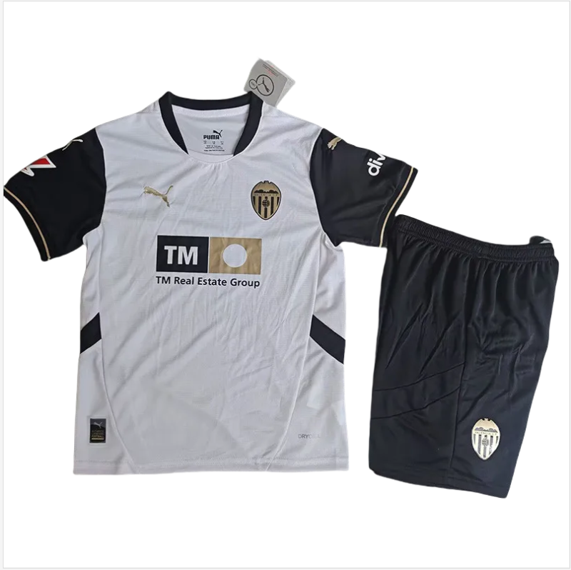 24-25 Valencia Home Kids Soccer Jersey
