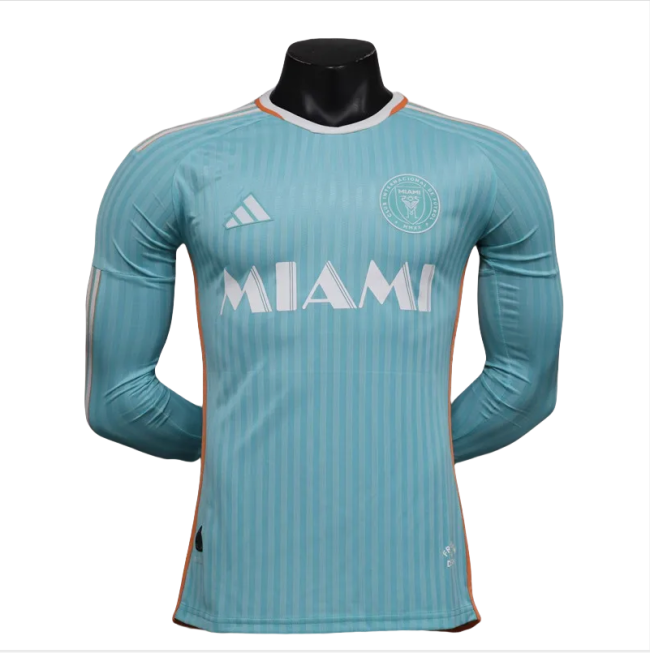 24-25 Inter Miami Third Long Sleeve Player Version Soccer Jersey