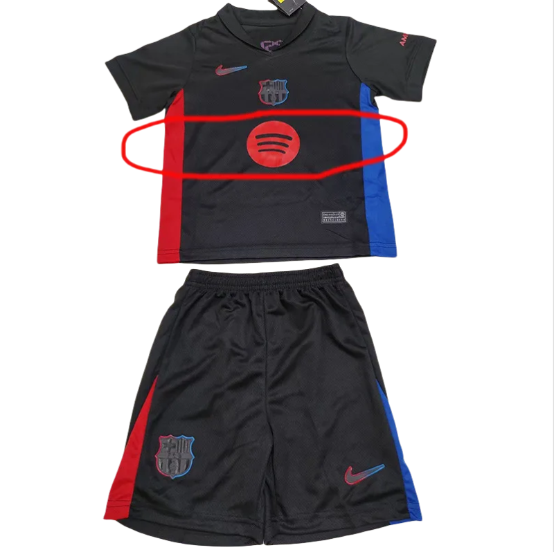 24-25 Barcelona Away Kids Soccer Jersey