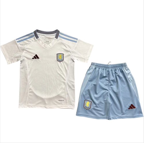 24-25 Aston Villa Away Kids Soccer Jersey
