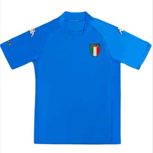 2002 Italy Home Retro Soccer Jersey