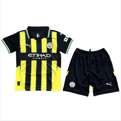 24-25 Man City Away Kids Soccer Jersey