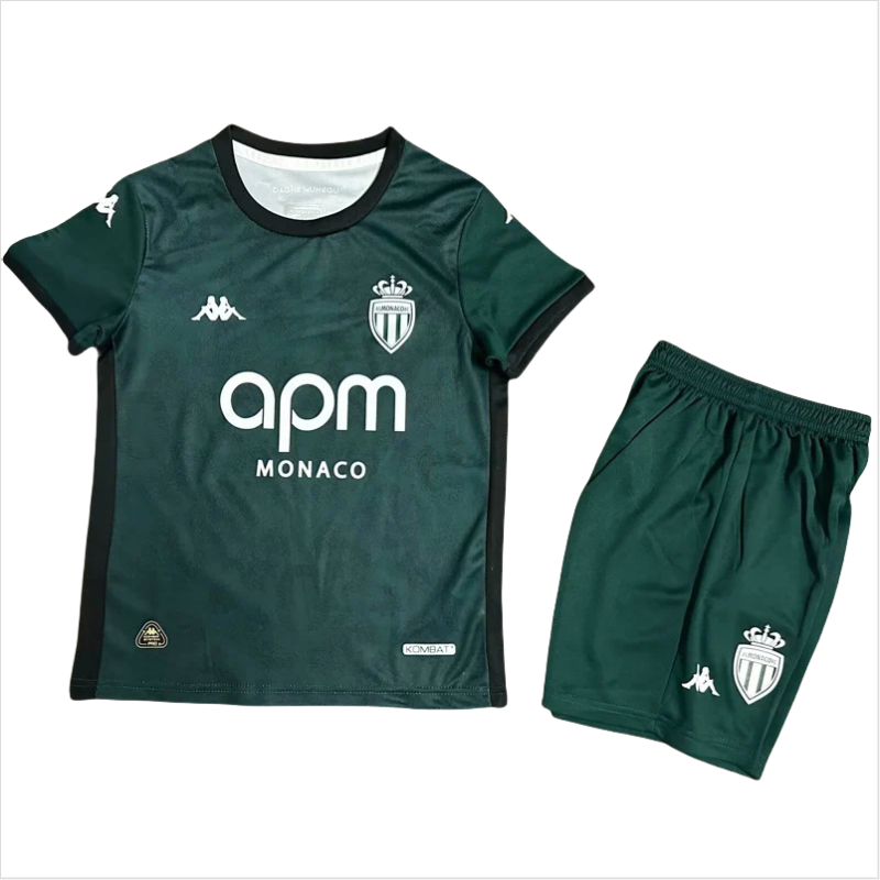 24-25 Monaco Away Kids Soccer Jersey