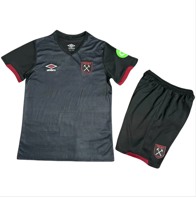 24-25 West Ham Away Kids Soccer Jersey