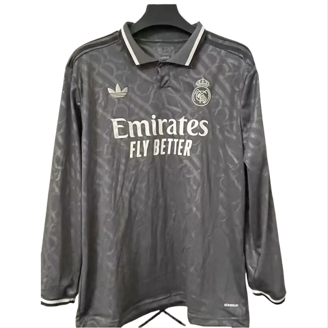 24-25 Real Madrid Third Long Sleeve Soccer Jersey