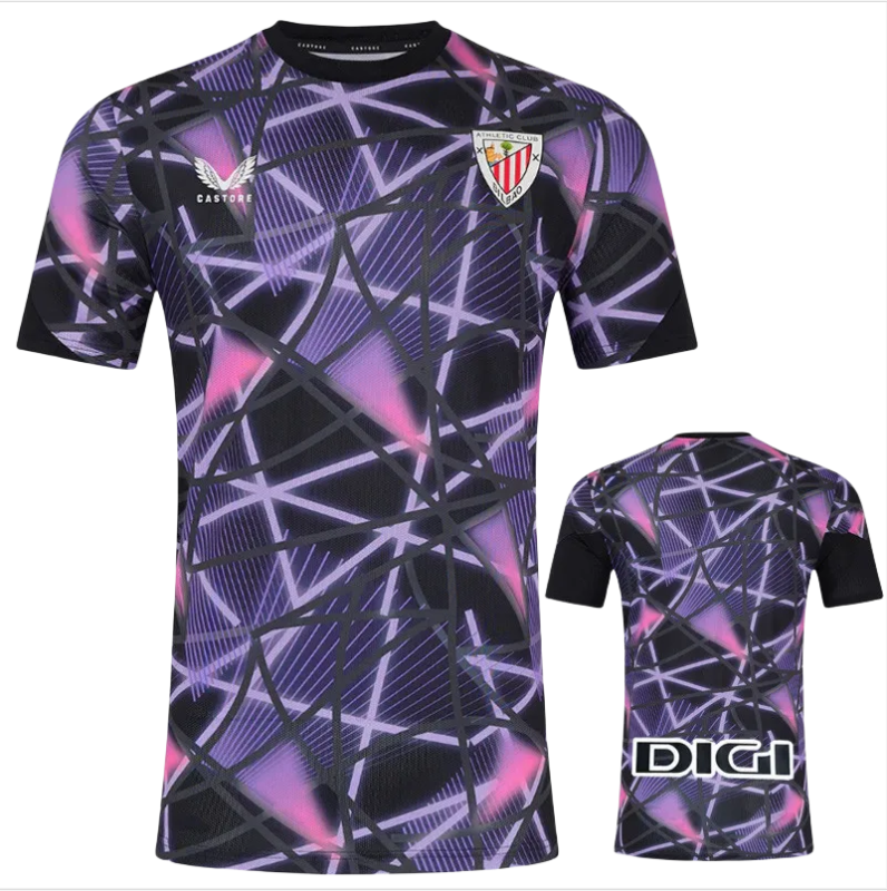 24-25 Bilbao Purple Black Training shirts