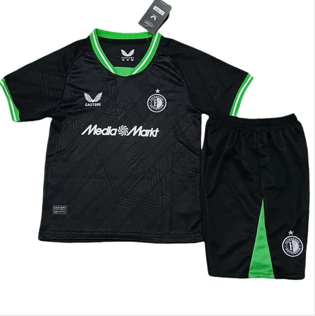 24-25 Feyenoord Away Kids Soccer Jersey