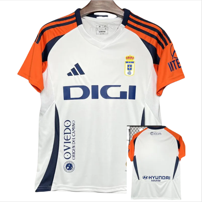 24-25 Real Oviedo Away Fans Soccer Jersey
