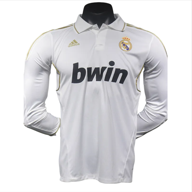 2011-2012 Real Madrid Home Player Version  Retro Soccer Jersey