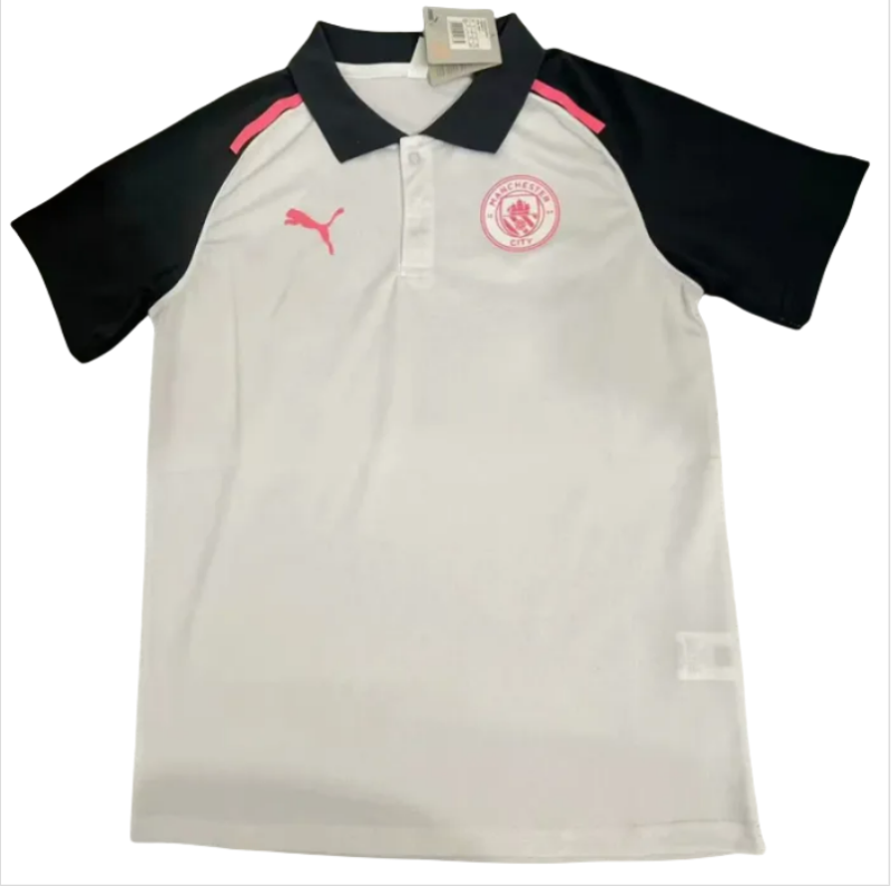 24-25 Man City White Polo Short Sleeve