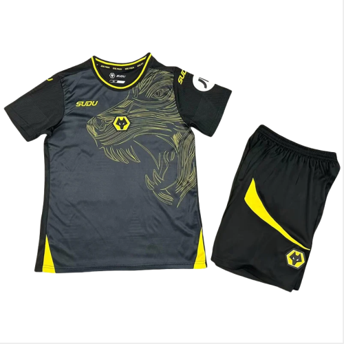 24-25 Wolves Away Kids Soccer Jersey
