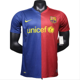 2008-2009 Mens Barcelona Home Player Version  Retro Soccer Jersey