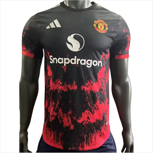 24-25 Man Utd Black Red Special Edition Player Version Soccer Jersey