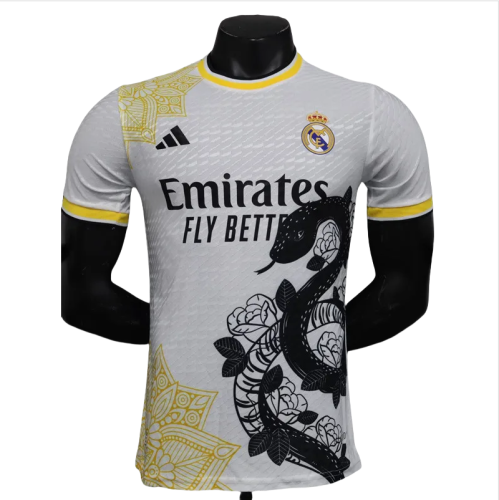 24-25  Real Madrid  White Special Edition Player Version Soccer Jersey