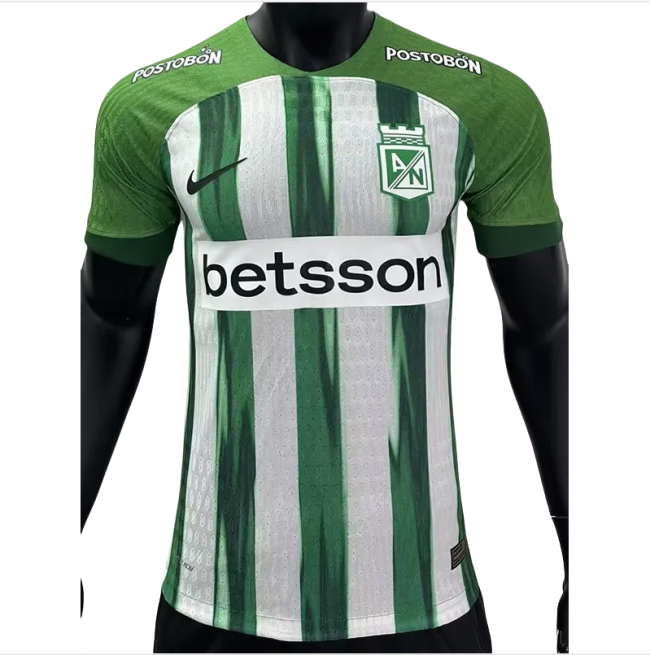 24-25 Atletico Nacional Home Player Version Soccer Jersey