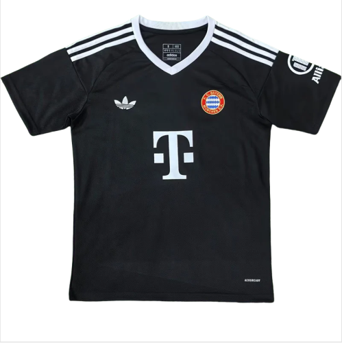 24-25 Bayern Black Goalkeeper Fans Soccer Jersey