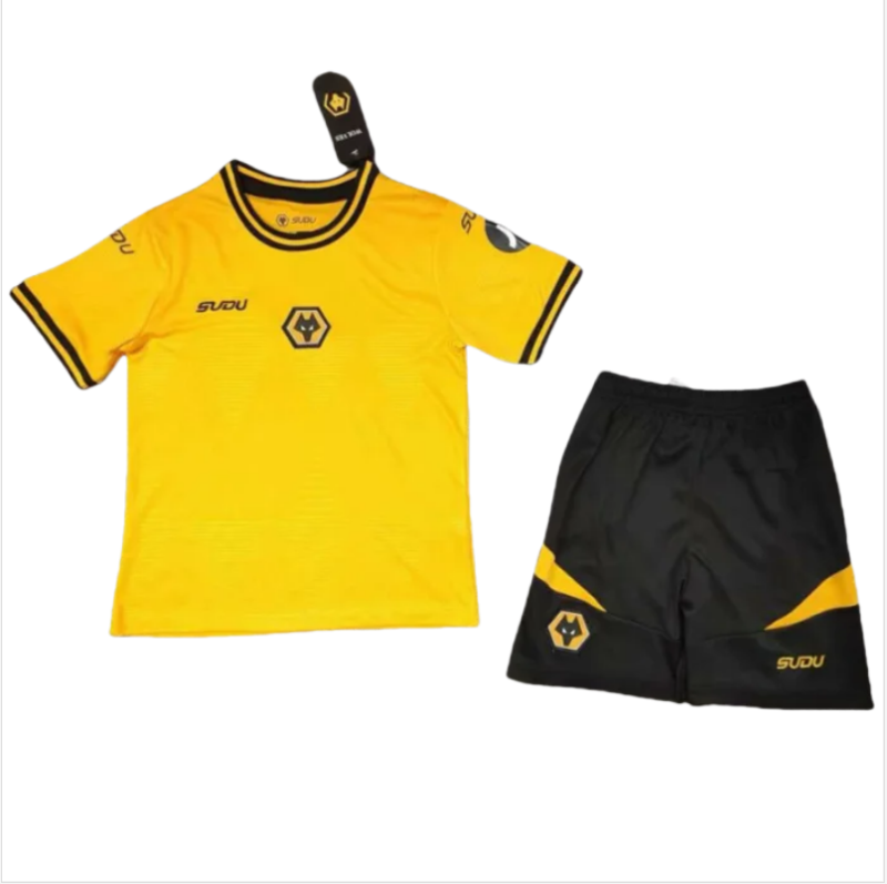24-25 Wolves Home Kids Soccer Jersey