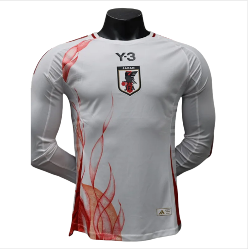 24-25 Japan Y-3 Away Long Sleeve Player Version Soccer Jersey