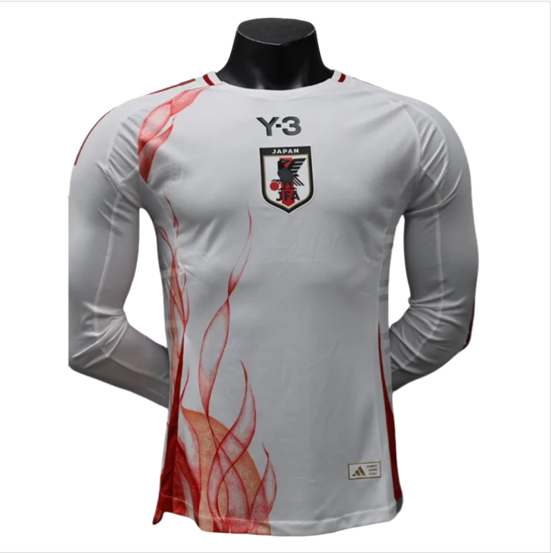 24-25 Japan Y-3 Away Long Sleeve Player Version Soccer Jersey