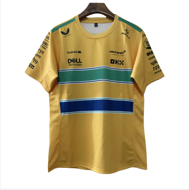 2024 McLaren Yellow T-Shirts Racing Suit