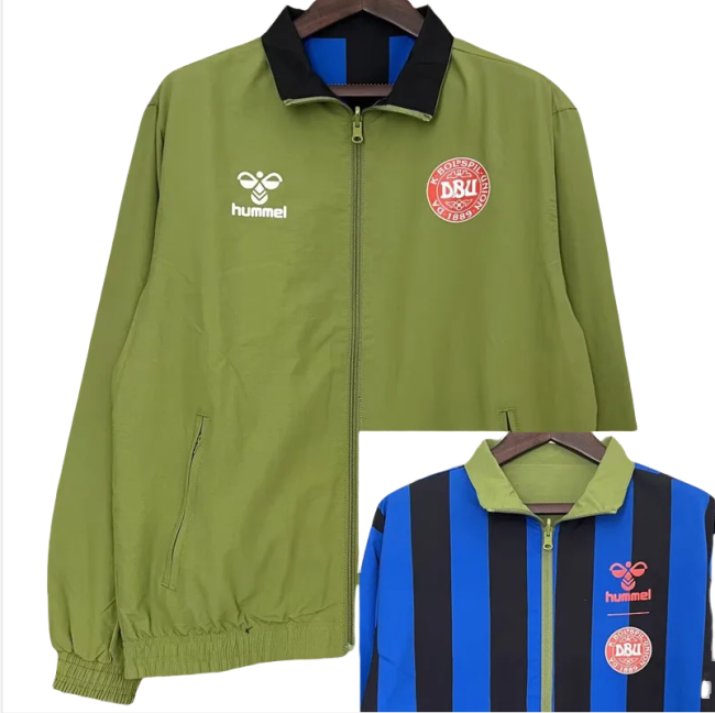 24-25 Denmark Green & Blue Double Sided Windbreaker
