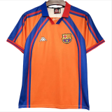 1997-1998 Mens Barcelona   UCL Edition Away Retro Soccer Jersey