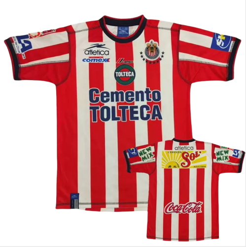 2002-2003 Chivas Home Retro Soccer Jersey