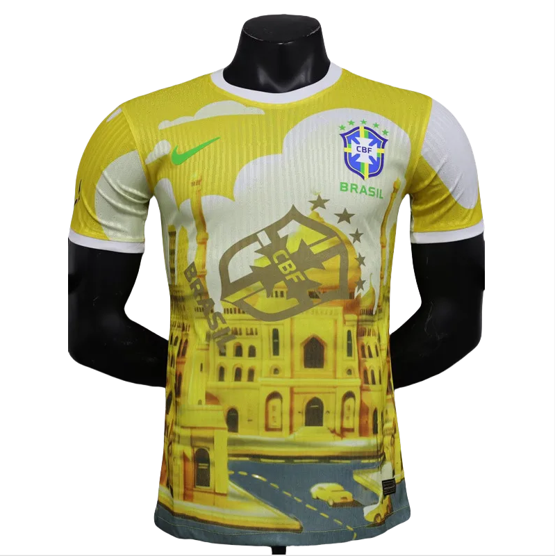 24-25 Brazil Yellow Special Edition Player Version Soccer Jersey