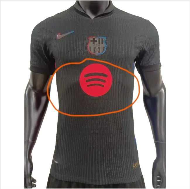 24-25 Mens Barcelona  Away Player Version Soccer Jersey