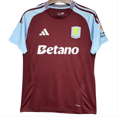 24-25 Aston Villa Home Fans Soccer Jersey