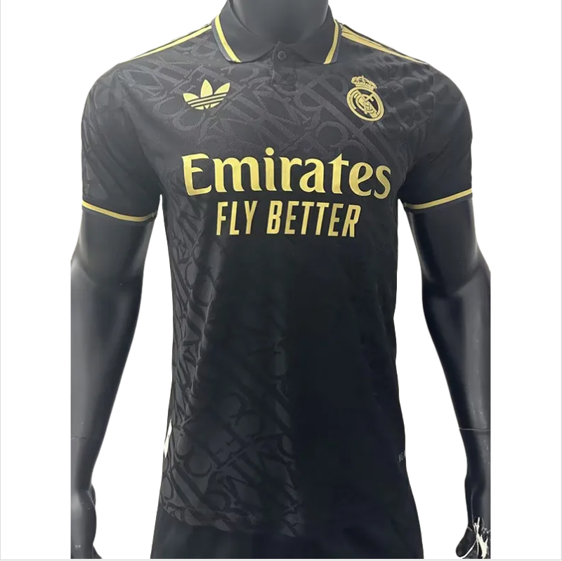 24-25 Real Madrid Black Special Edition Player Version Soccer Jersey