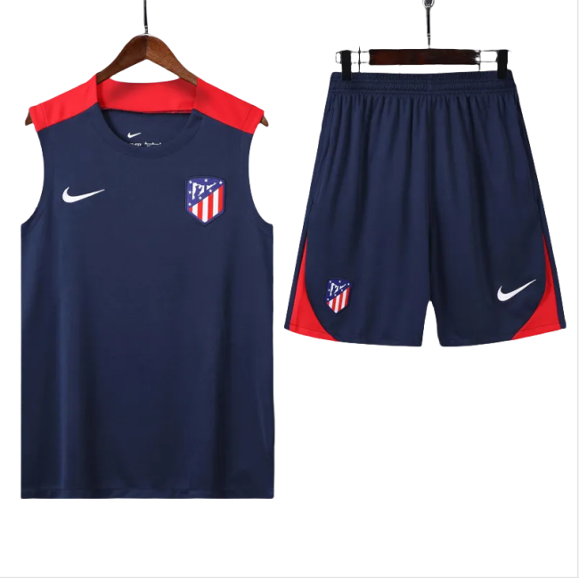 24-25  Atletico Madrid  Dark blue Tank top and shorts suit
