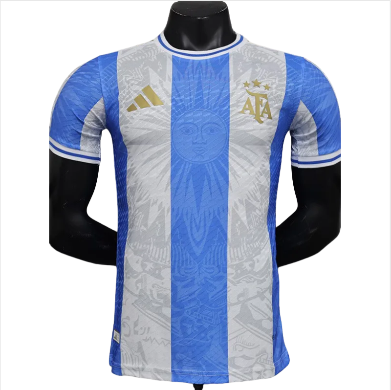 24-25 Argentina Blue White Special Edition Player Version Soccer Jersey