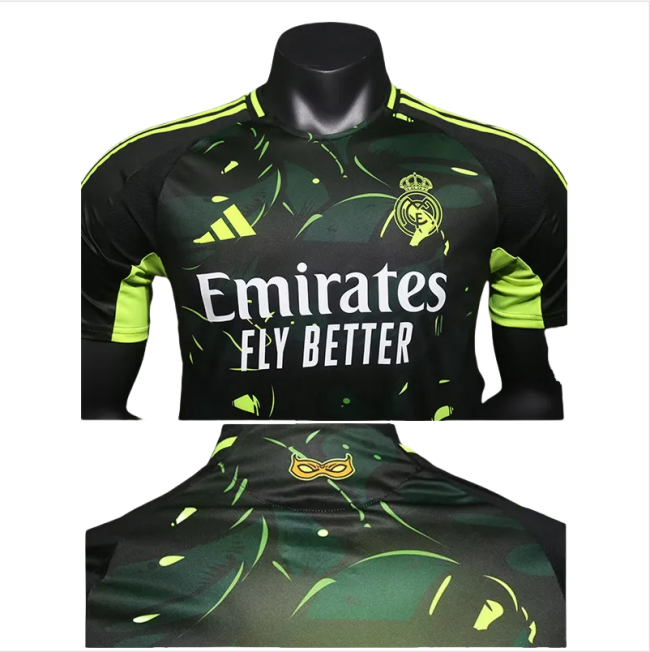 24-25  Real Madrid Green Black Special Edition Player Version Soccer Jersey