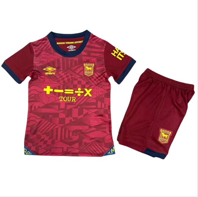 24-25 Ipswich Away Kids Soccer Jersey