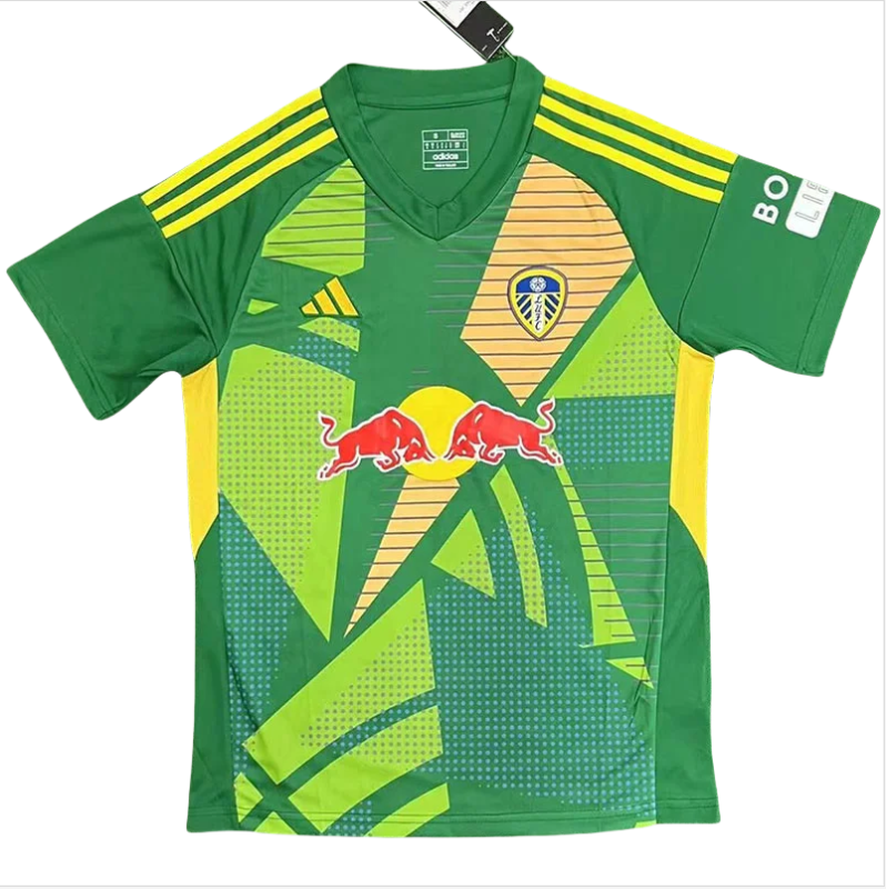 24-25 Leeds United Green Goalkeeper Soccer Jersey