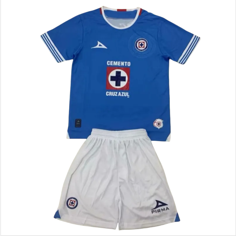 24-25 Cruz Azul Home Kids Soccer Jersey