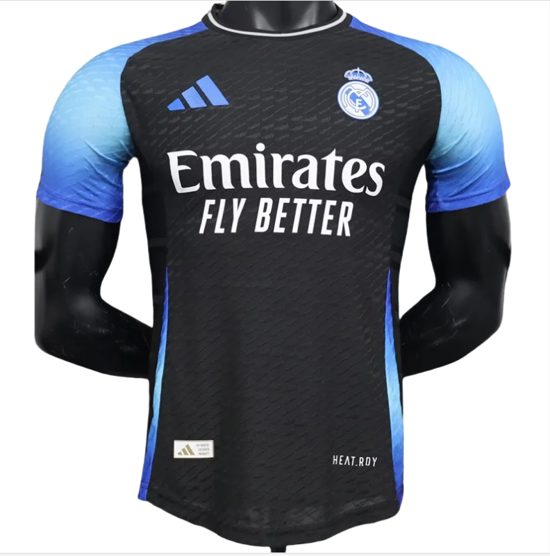 24-25  Real Madrid Blue Black Special Edition Player Version Soccer Jersey