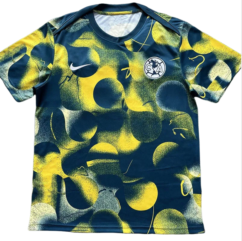 24-25 Club America Green Yellow Training shirts