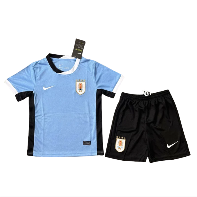 24-25 Uruguay Home Kids Soccer Jersey