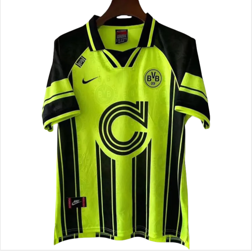 1995-1997 Dortmund Home Retro Soccer Jersey