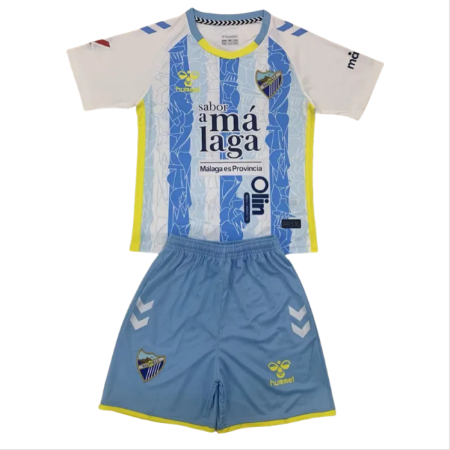 24-25 Malaga Home Kids Soccer Jersey