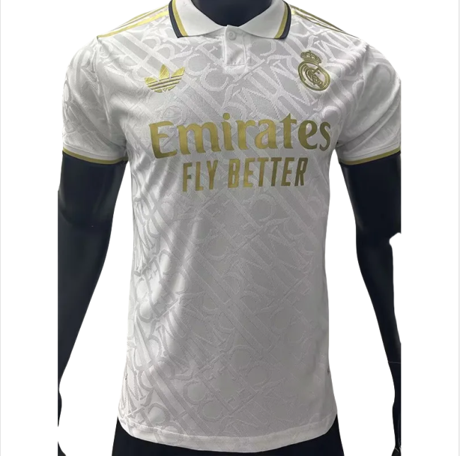 24-25 Real Madrid White Special Edition Player Version Soccer Jersey