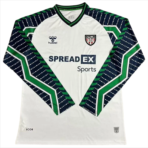 24-25 Sunderland Away Long Sleeve Soccer Jersey