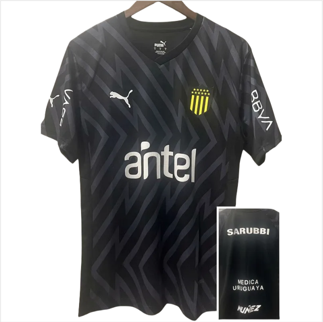 24-25 Atletico Penarol Black Goalkeeper Soccer Jersey